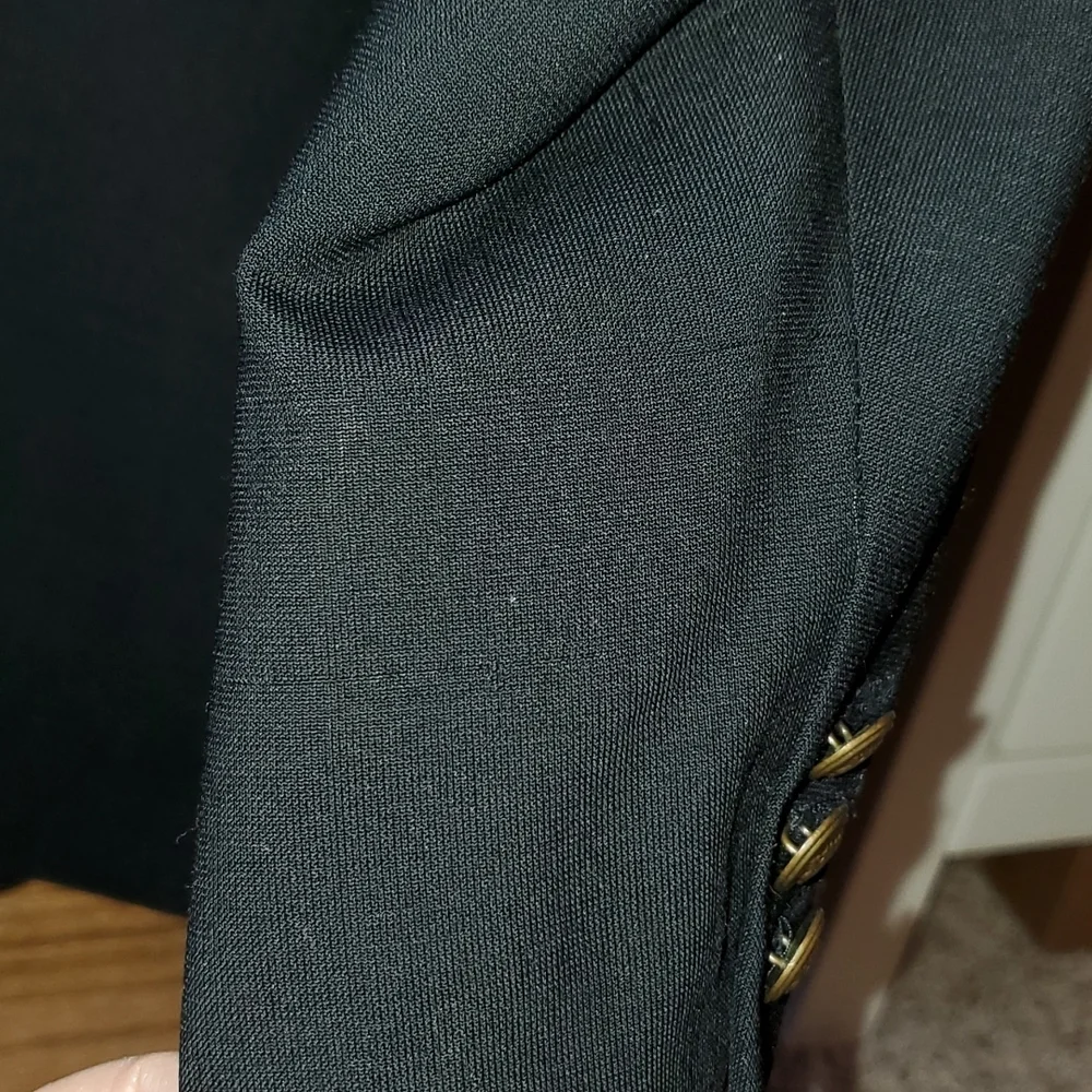Men's Sports Coat blazer wool blend XL Black